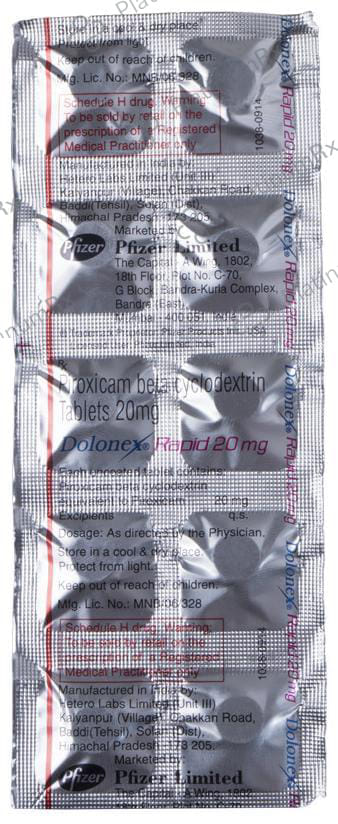 Dolonex Rapid 20mg Tablet 10s