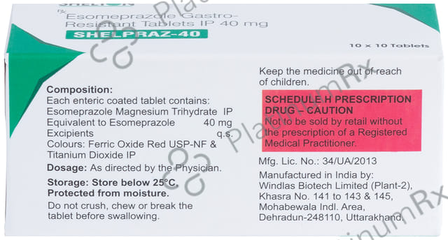 Shelpraz 40 Tablet