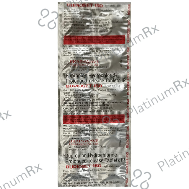 Bupioset 150 Tablet PR