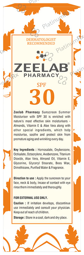 Zee Laboratories Sunscreen SPF 30 Lotion 100gm