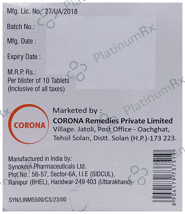 Linabite M 5/500mg Tablet 10s