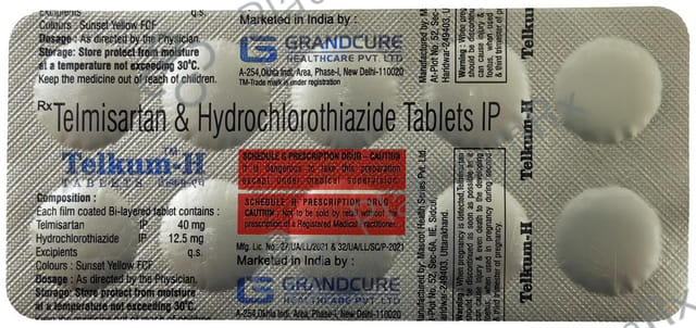 Telkum H 40mg/12.5mg Tablet