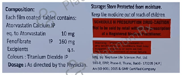 Atodam F 10/160mg Tablet 10s