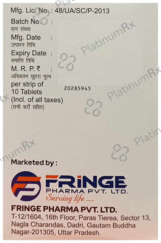 Fringecef CV 500/125mg Tablet 10s
