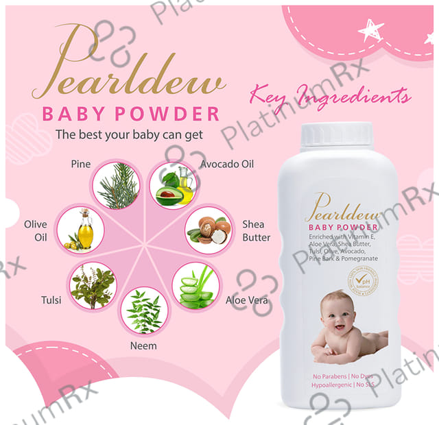 Pearldew Baby Powder (200gm Each) 1 Bottle