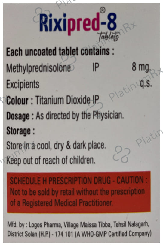 Rixipred 8mg Tablet