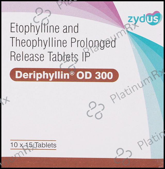 Deriphyllin OD PR 300mg Tablet 15s