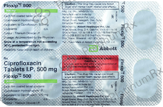 Floxip 500mg Tablet 10s