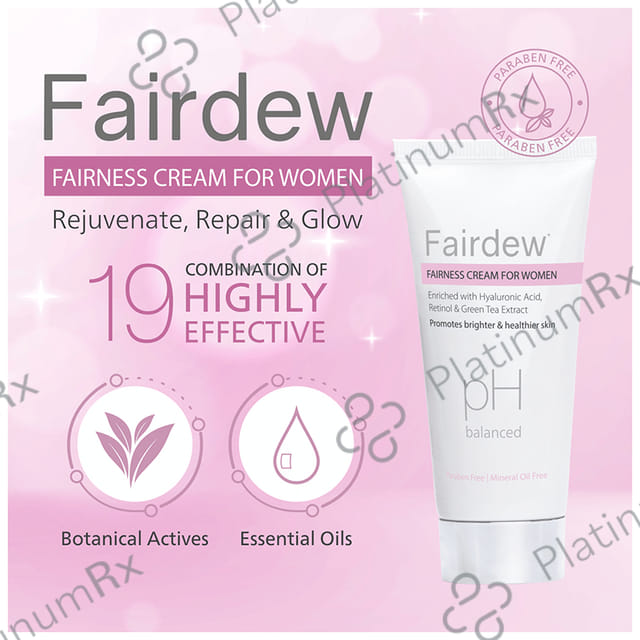 Fairdew PH Balanced Fairness Cream for Women (50gm Each) 4 Tube