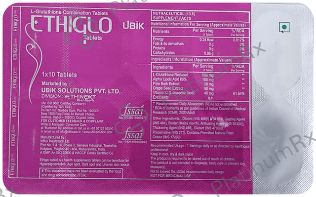 Ethiglo Tablet 10s
