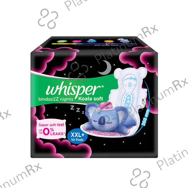 Whisper Koala Soft Bindazzz Nights Pads - Size XXL+