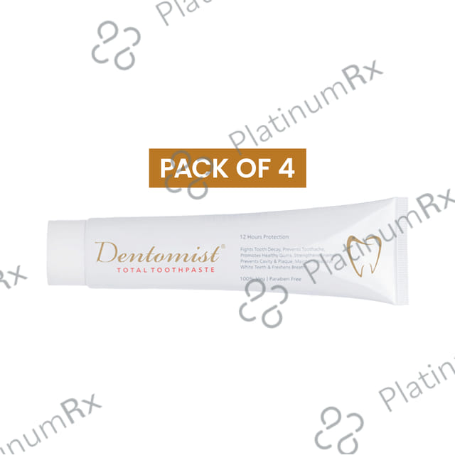 Dentomist Total Toothpaste (100gm Each) 4 Tube