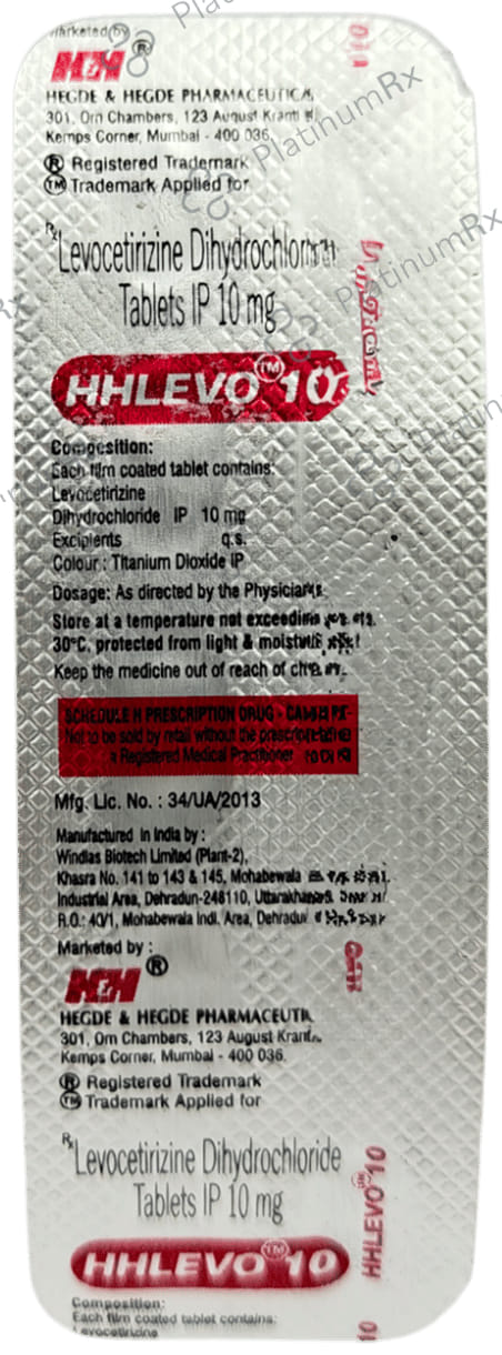 Hhlevo 10mg Tablet 10s