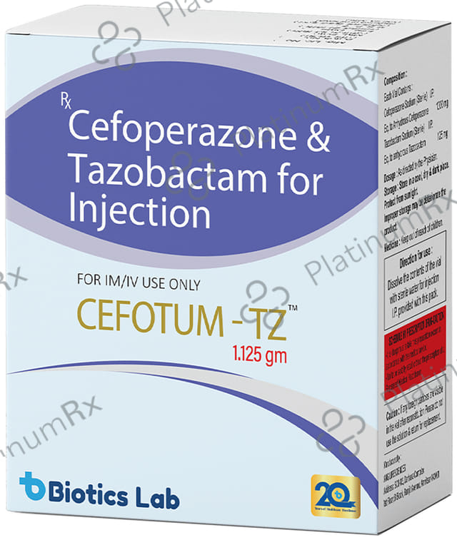 Cefotum TZ 1.125gm Injection 1s