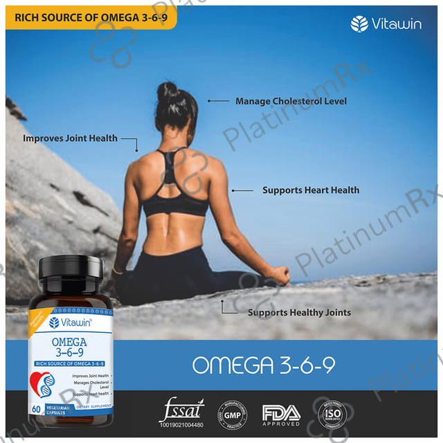 Vitawin Omega 3 6 9 Vegetarian Capsule