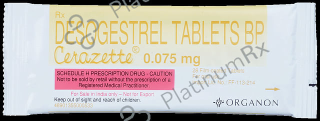 Cerazette 0.075mg Tablet 28s