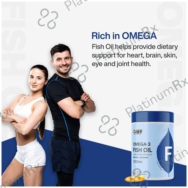MyFitFuel Fish Oil Omega 3 1000mg Soft Gelatin Capsule