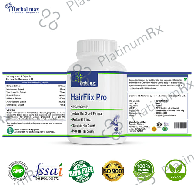 Herbal Max Hairflix Pro Capsule