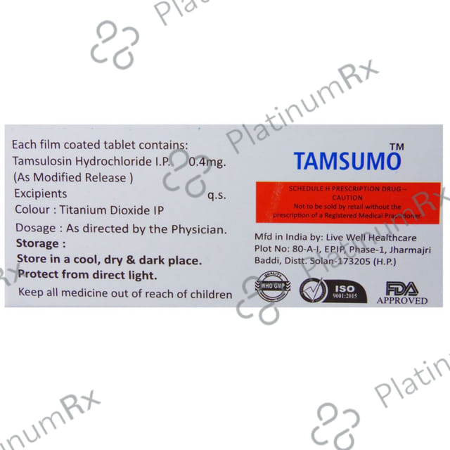 Tamsumo 0.4mg Tablet