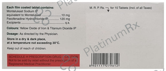 Montecip FX 10/120mg Tablet 10s