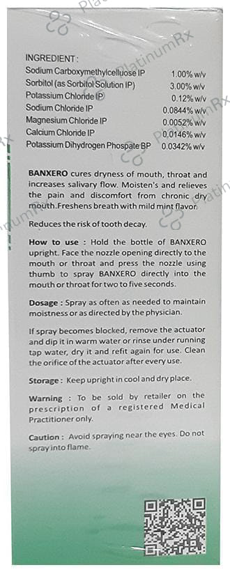 Banxero Mouth Spray 50 Mouth Spray