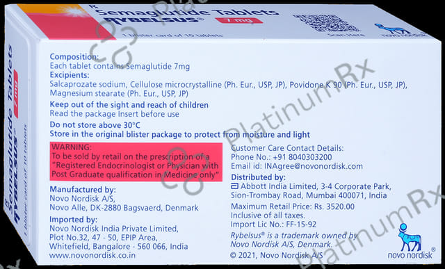 Rybelsus 7mg Tablet 10s