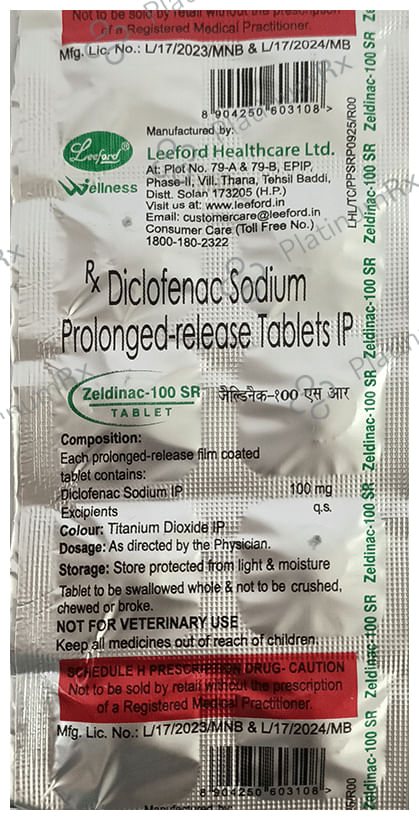 Zeldinac 100 Tablet SR