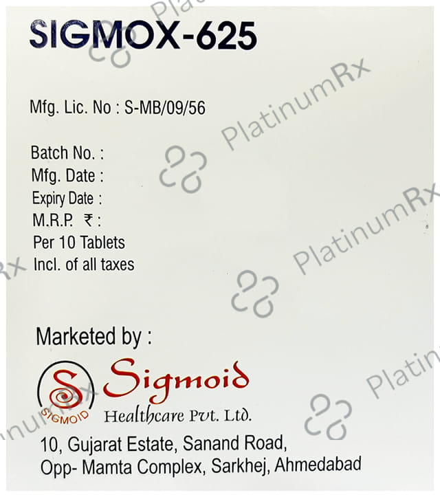 Sigmox 625 Tablet