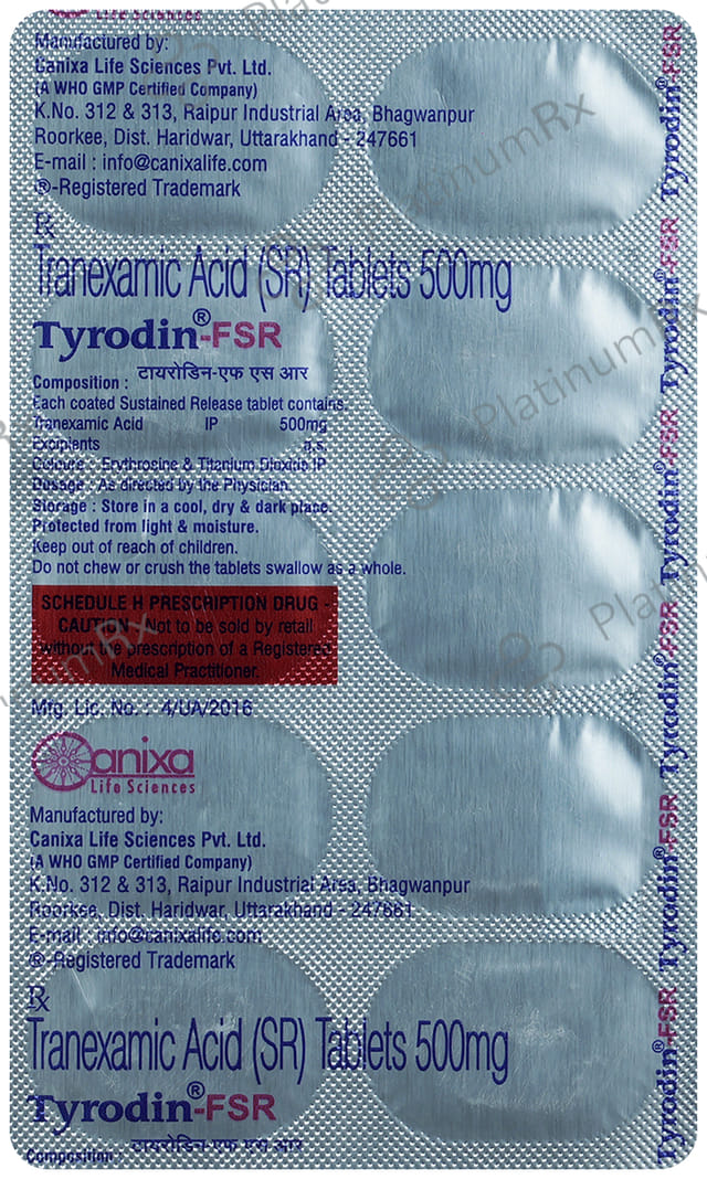 Tyrodin FSR 500mg Tablet 10s