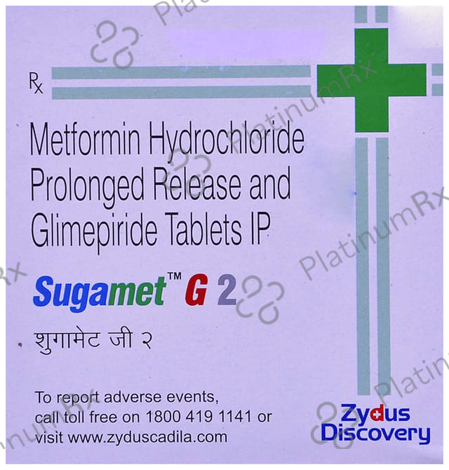 Sugamet G 2/500mg Tablet PR 10s