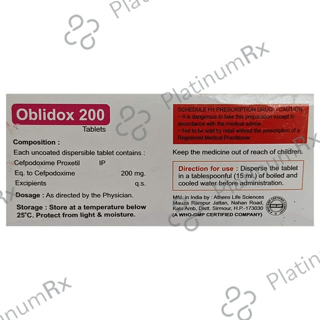 Oblidox 200 Tablet DT