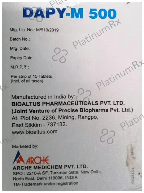 Dapy-M 500 Tablet SR