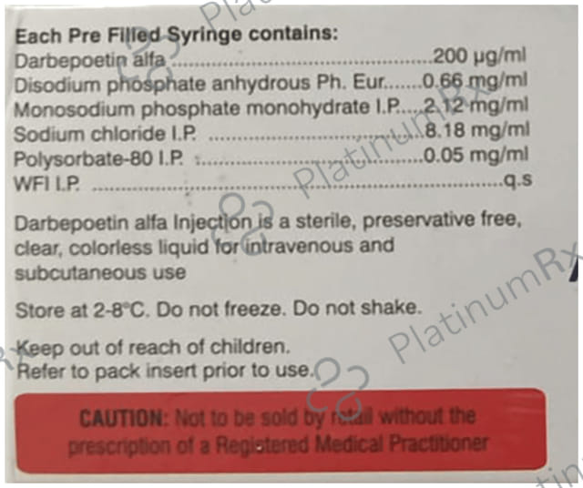 Darbitop 60mcg Injection 0.3ml
