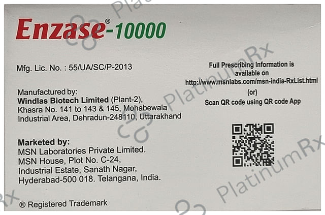 Enzase-10000 150mg Tablet 10s
