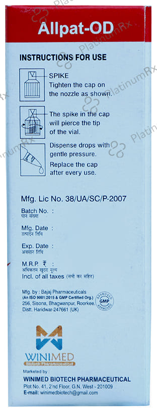 Allpat OD 0.2% Eye Drop 5ml