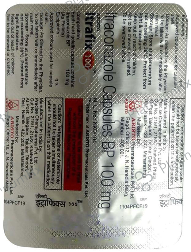 Itrafix 100 Capsule 8 Capsule