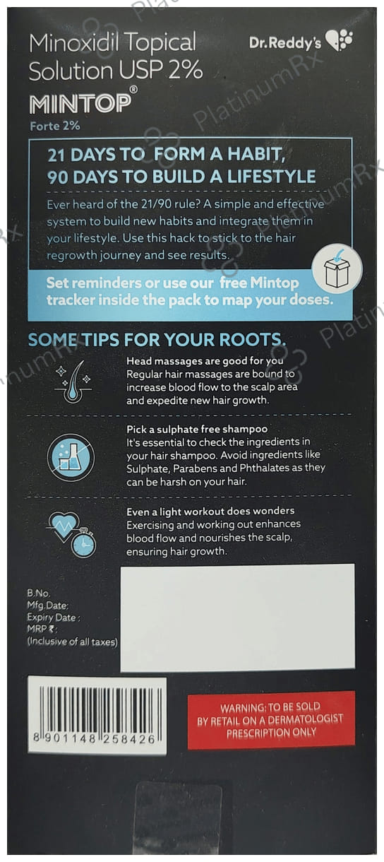 Mintop Forte 2% Hair Regrowth Formula Solution 120ml