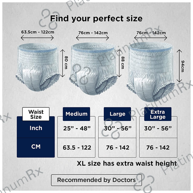 Friends Overnight Adult Unisex Diaper Pants L XL 10s