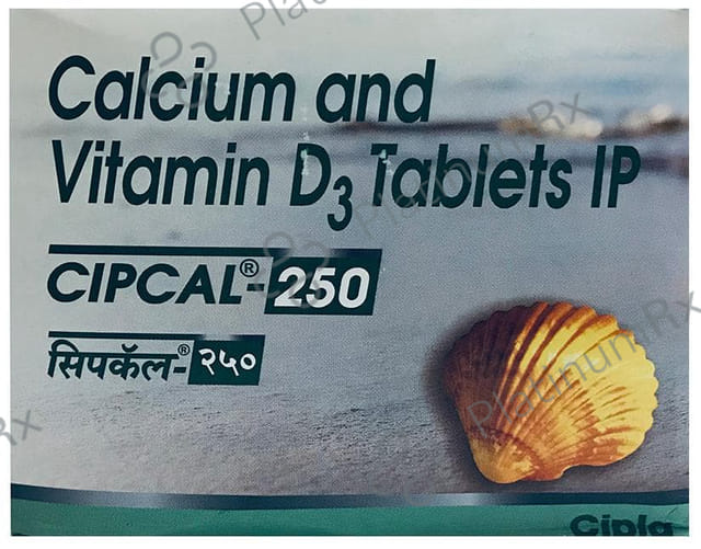 Cipcal 250mg/125IU Tablet 30s