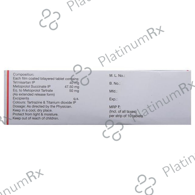 Telvas Beta 50/40mg Tablet ER 10s
