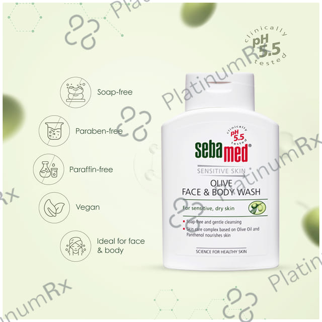 Sebamed Olive Face & Body Wash 200ml