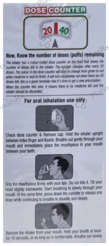Indanide 200/75mcg Inhaler 120MDI