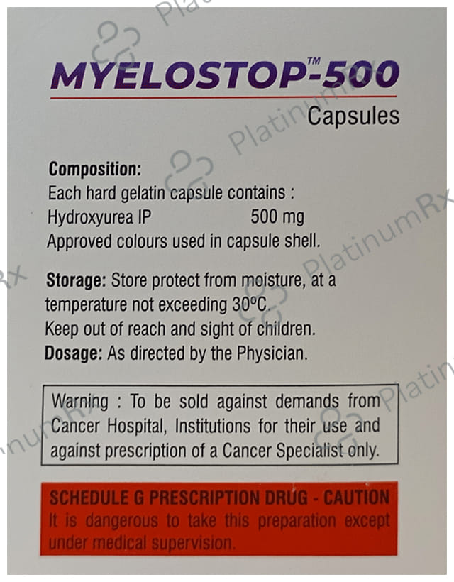 Myelostop 500mg Capsule 10s