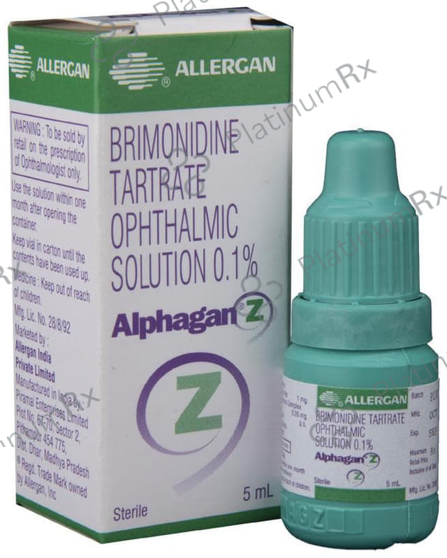 Alphagan Z 0.1% Ophthalmic Solution 5ml