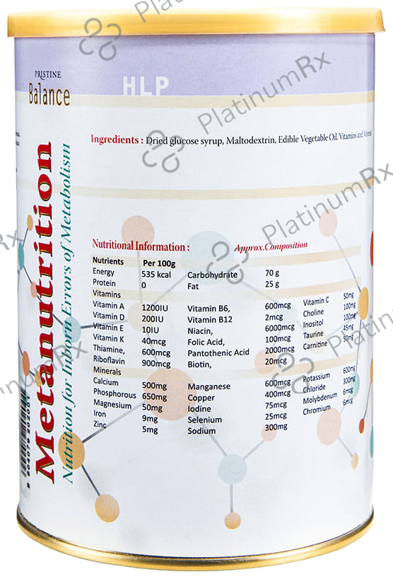 Pristine Balance Metanutrition HLP Powder (Upto 3 Years) Chocolate