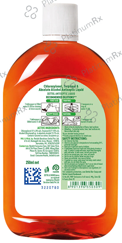 Dettol Antiseptic Disinfectant Liquid 250ml