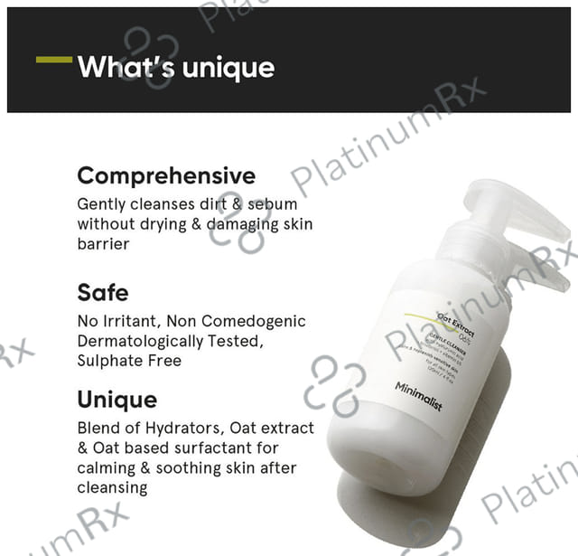 Minimalist Oat Extract 6% Gentle Cleanser 120ml