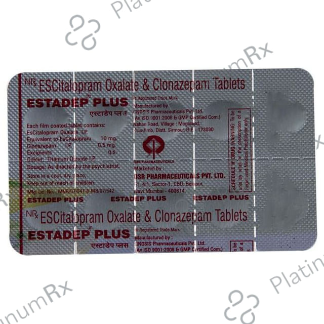 Estadep Plus 10/0.5mg Tablet 10s