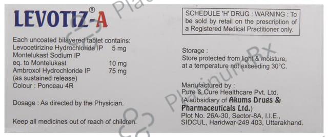 Levotiz A Tablet SR 10s