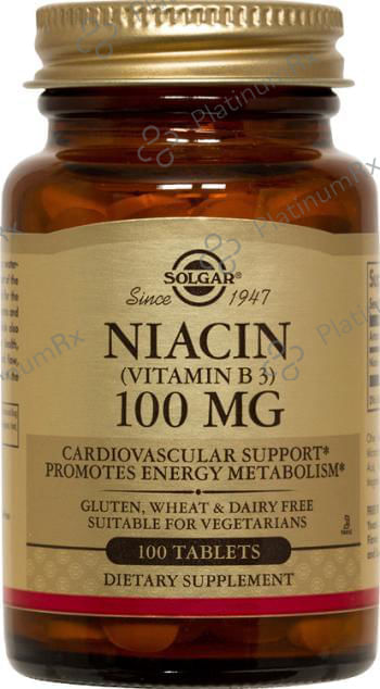 Solgar Niacin (Vitamin B3) 100mg Tablet